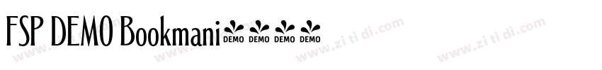 FSP DEMO Bookmani字体转换 FSP DEMO Bookmani字体转换